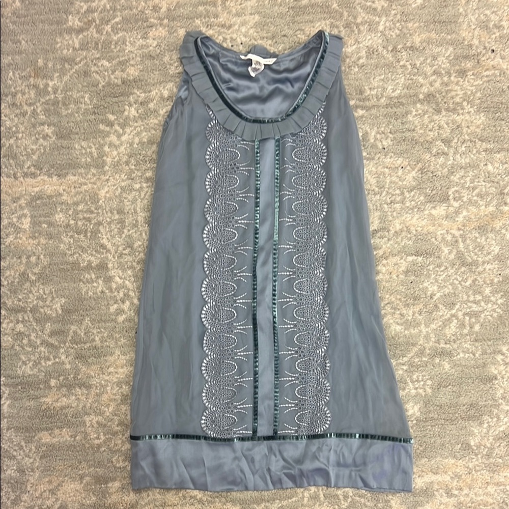 DVF Blue Sleeveless Dress